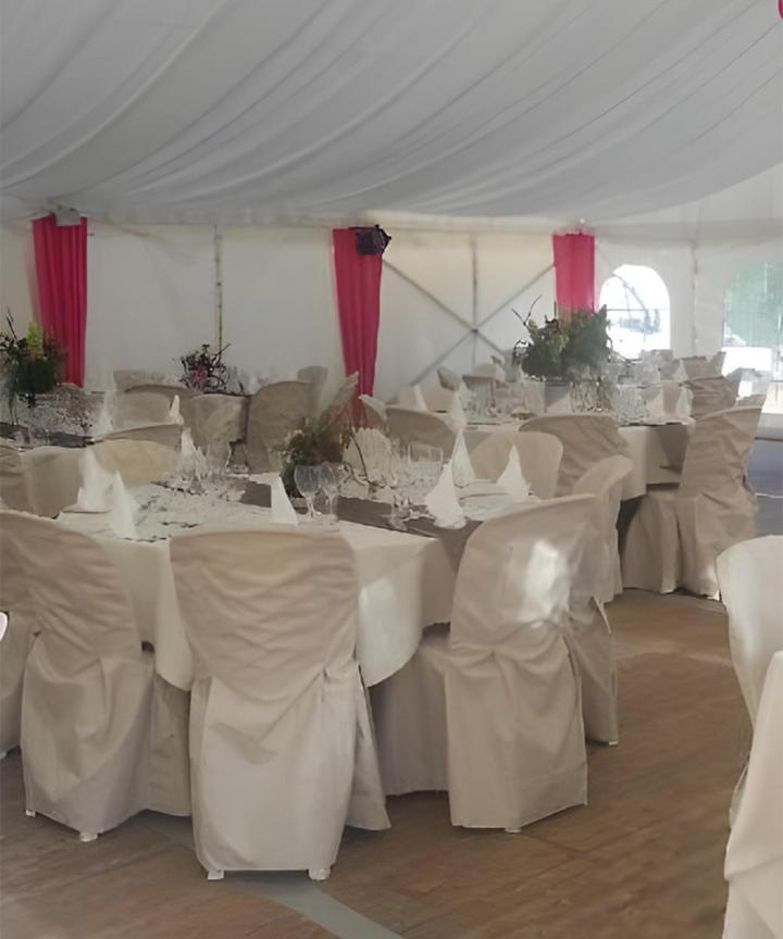 Chaise métal pliante avec lattes bois naturel